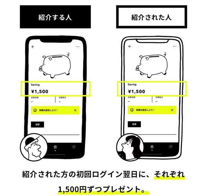 【みんなの銀行】1000円キャンペーン『自分の紹介コード』の確認方法